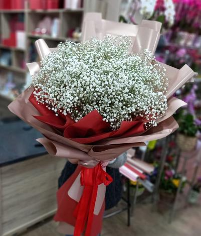 Букет цветов из: Гипсофила в Ильино-Поляна