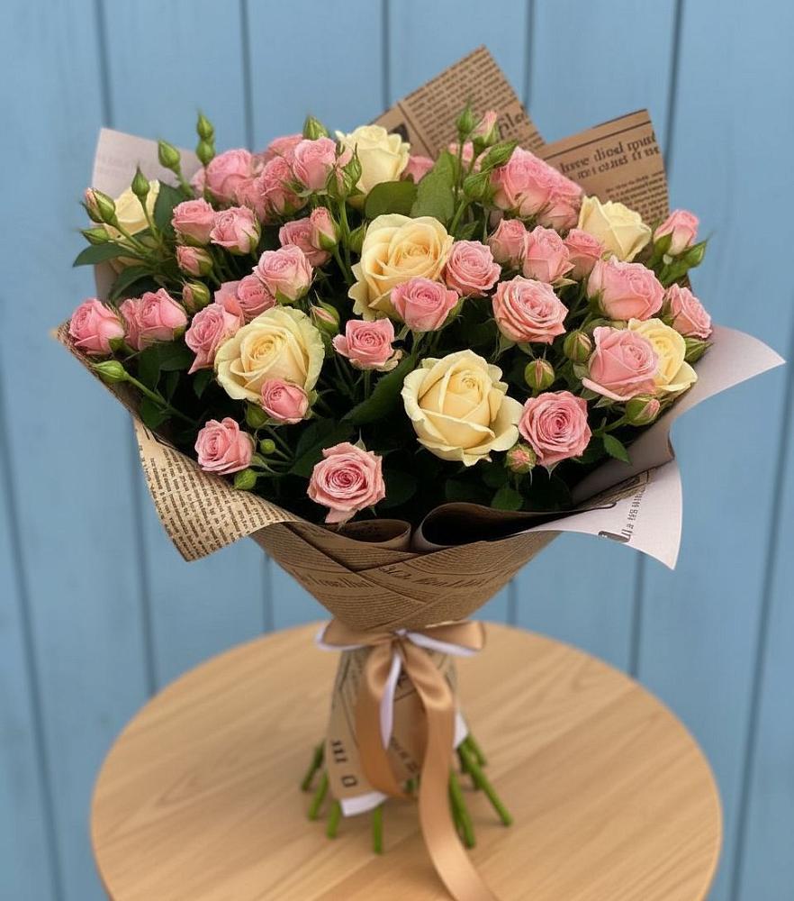 Букет цветов из: Розы в Ильино-Поляна