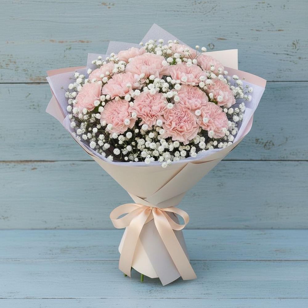 Букет цветов из: Гвоздики в Ильино-Поляна