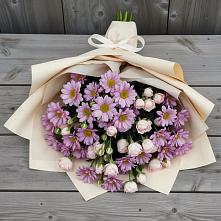 Букет цветов из:  Розы и Хризантемы в Ильино-Поляна