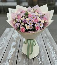 Букет цветов из:  Розы и Хризантемы в Ильино-Поляна