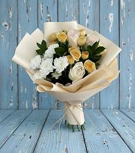 Букет цветов из:  Розы и Хризантемы в Ильино-Поляна