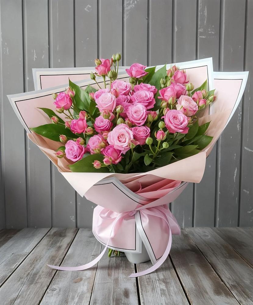 Букет Розовый кустик в Ильино-Поляна