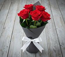 Букет 5 Красных роз Эдлесс Лав #REPLACE_PRED# Ильино-Поляна