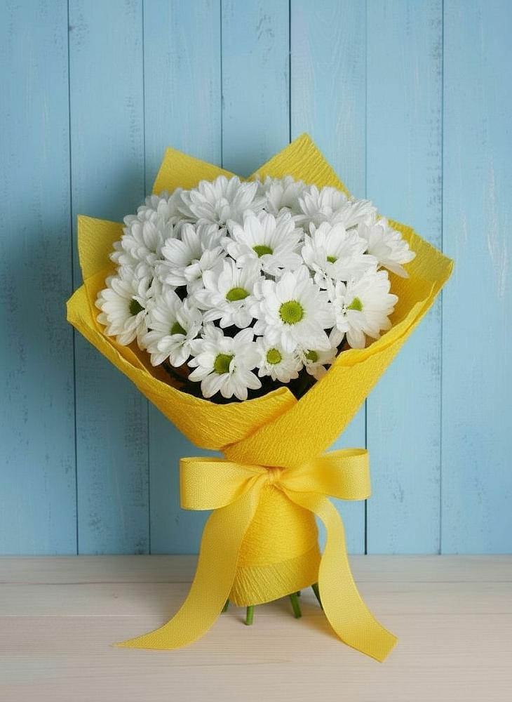 Букет цветов из: Хризантемы в Ильино-Поляна