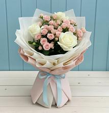 Букет цветов из:  Розы в Ильино-Поляна