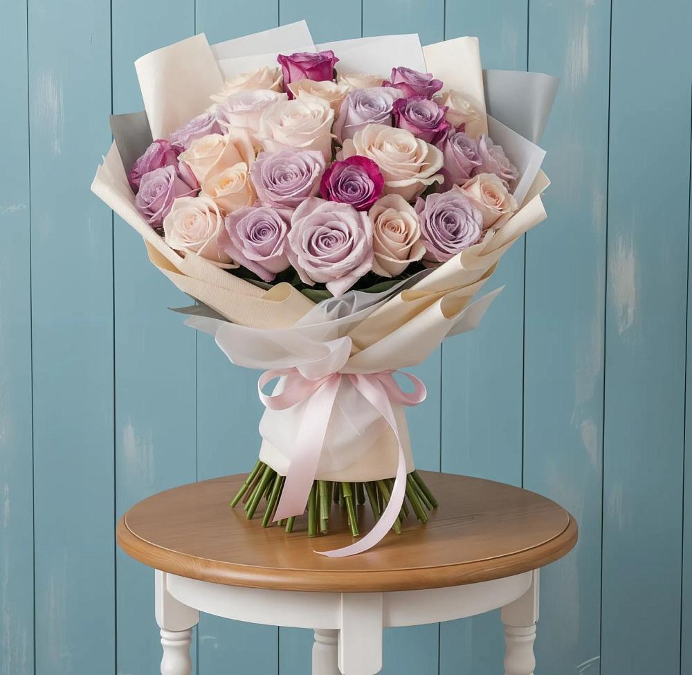 Букет цветов из: Розы в Ильино-Поляна