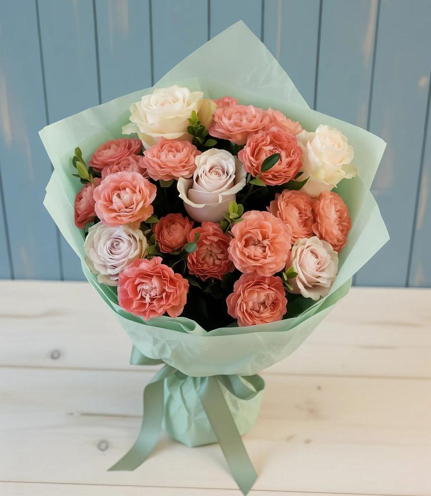 Букет цветов из: Розы в Ильино-Поляна