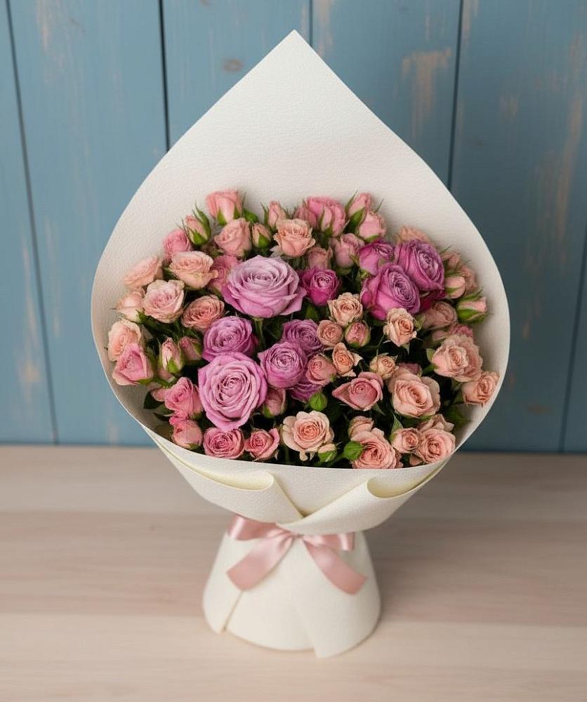 Букет цветов из: Розы в Ильино-Поляна