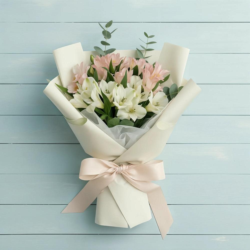 Букет цветов из: Альстромерии в Ильино-Поляна