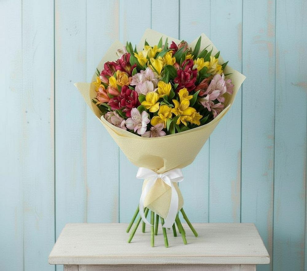 Букет цветов из: Альстромерии в Ильино-Поляна