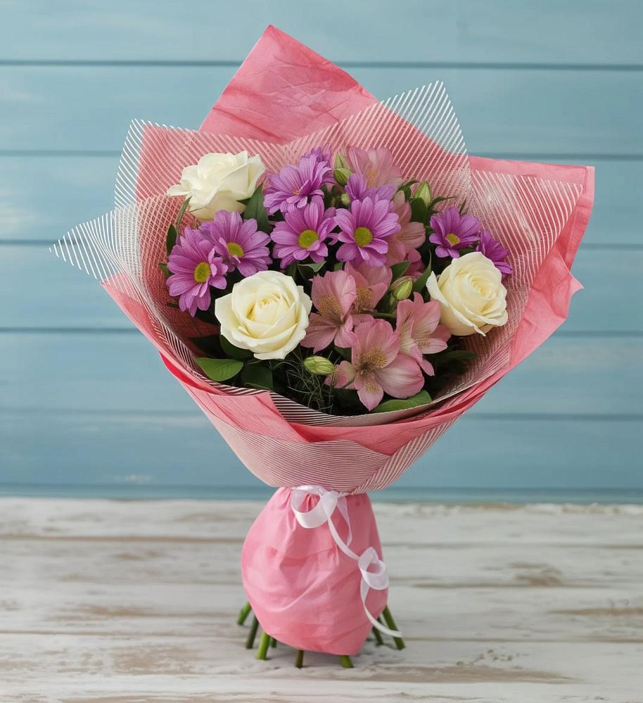 Букет цветов из: Герберы в Ильино-Поляна