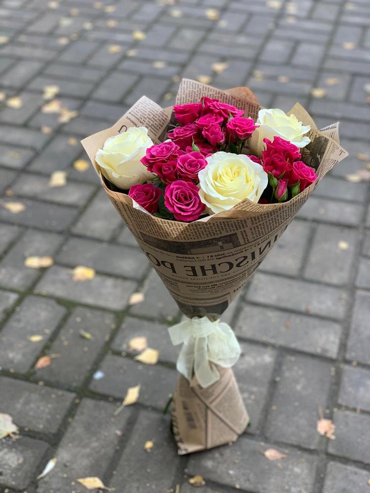 Букет цветов из: Розы в Ильино-Поляна