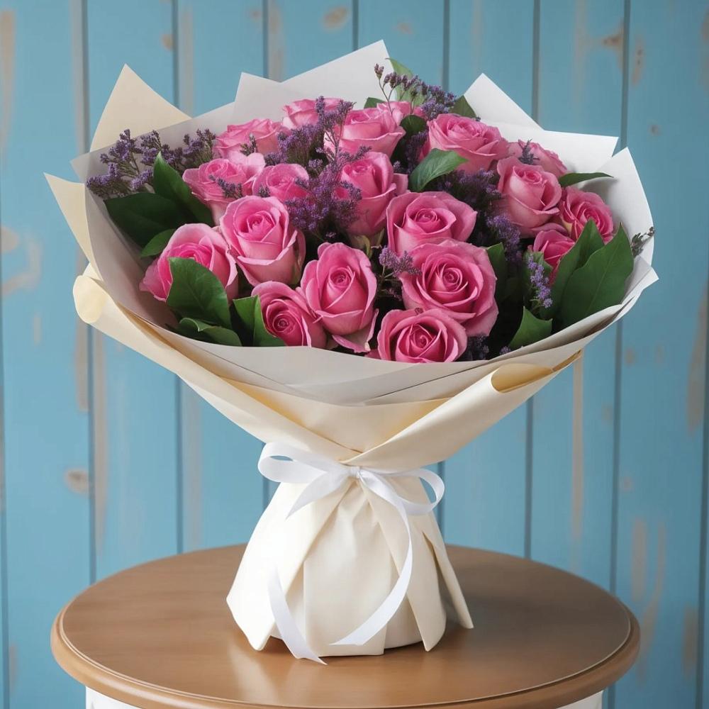 Букет цветов из: Розы в Ильино-Поляна